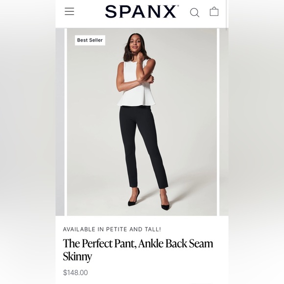 SPANX Pants - Spanx The Perfect Pant S small black
